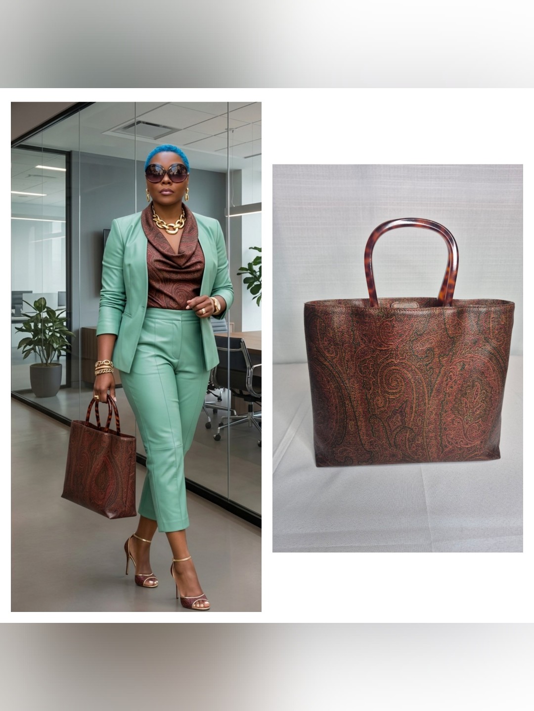 Etro Paisley Print Tote Bag